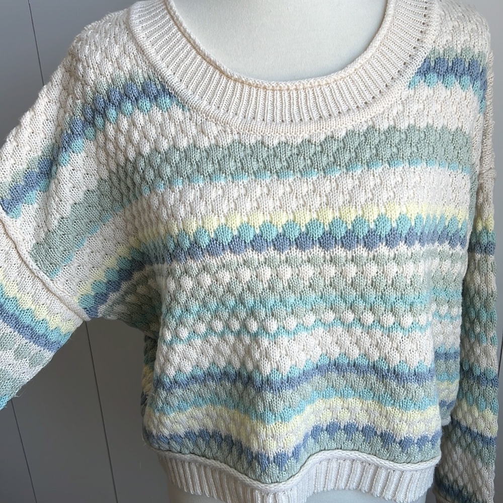 Cloud Chaser Crop Sweater Euc - image 2